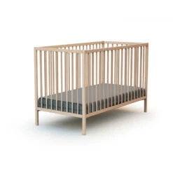 Lit Bébé 60x120 Cm Webaby Hêtre Brut
