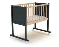 Berceau 40x80 Cm Confort Graphite / Hêtre Verni