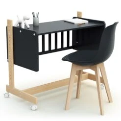 Lit Cododo Confort Graphite / Hêtre Verni -Allobébé tq063234059 2