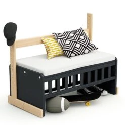 Lit Cododo Confort Graphite / Hêtre Verni -Allobébé tq063234059 3