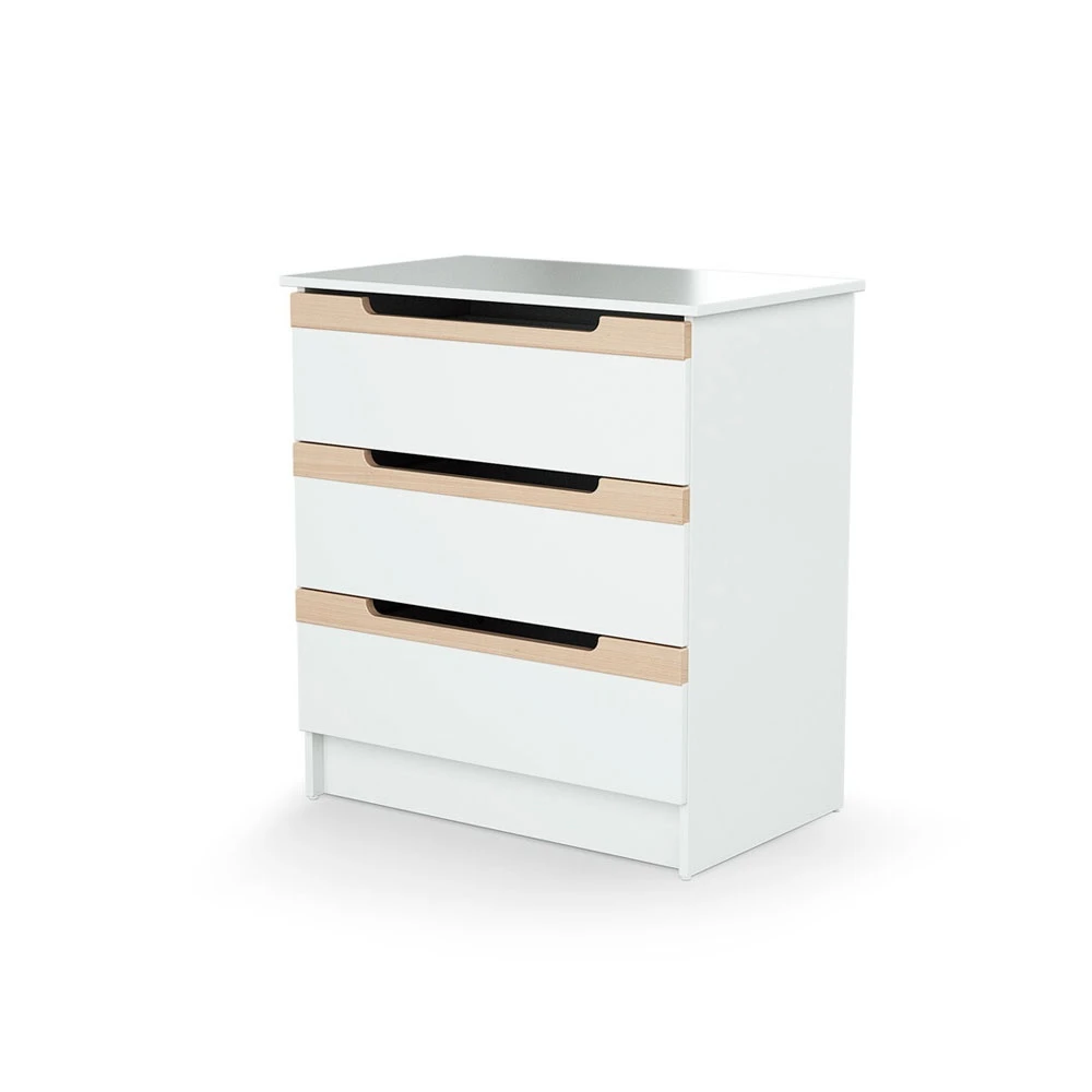 Commode à Langer Carrousel Blanc Et Hêtre Verni 2 Commode à Langer Carrousel Blanc Et Hêtre Verni – Image 2