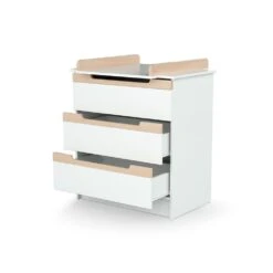 Commode à Langer Carrousel Blanc Et Hêtre Verni 8 Commode à Langer Carrousel Blanc Et Hêtre Verni -Allobébé tq064137053 2