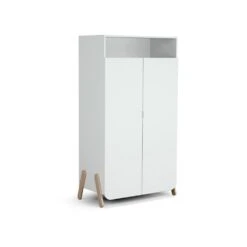 Armoire Pirate Blanc Et Hêtre Verni