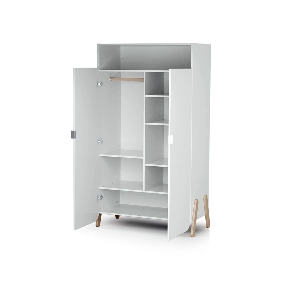 Armoire Pirate Blanc Et Hêtre Verni 2 Armoire Pirate Blanc Et Hêtre Verni – Image 2