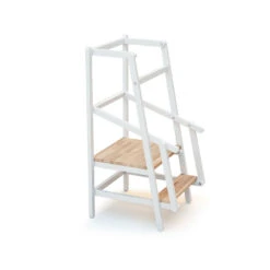 Tour D'apprentissage Essentiel Blanc Et Hêtre Verni