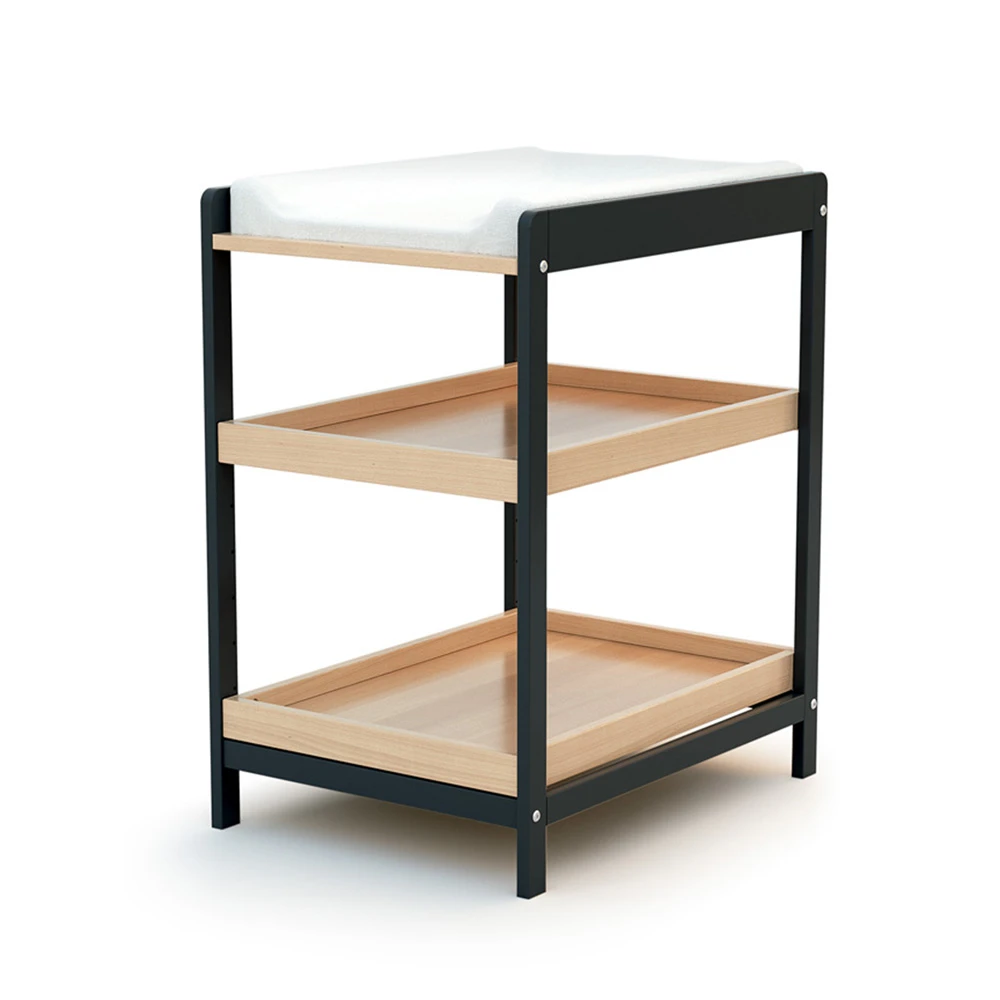 Table à Langer Confort Gris Graphite Et Hêtre Verni 2 Table à Langer Confort Gris Graphite Et Hêtre Verni – Image 2