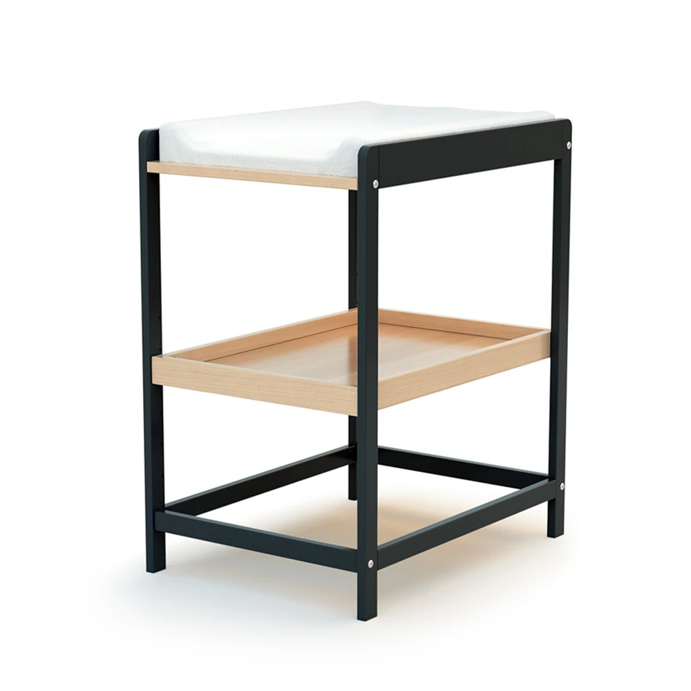 Table à Langer Confort Gris Graphite Et Hêtre Verni 3 Table à Langer Confort Gris Graphite Et Hêtre Verni – Image 3