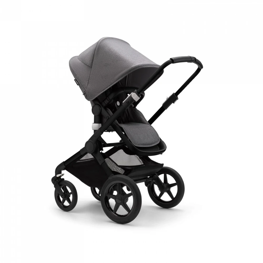 Bugaboo Pack Duo Poussette Fox 3 Complète Châssis Noir Gris Chiné 2 Bugaboo Pack Duo Poussette Fox 3 Complète Châssis Noir Gris Chiné – Image 2