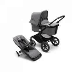 Bugaboo Pack Duo Poussette Fox 3 Complète Châssis Noir Gris Chiné 6 Bugaboo Pack Duo Poussette Fox 3 Complète Châssis Noir Gris Chiné -Allobébé ug041243383 2