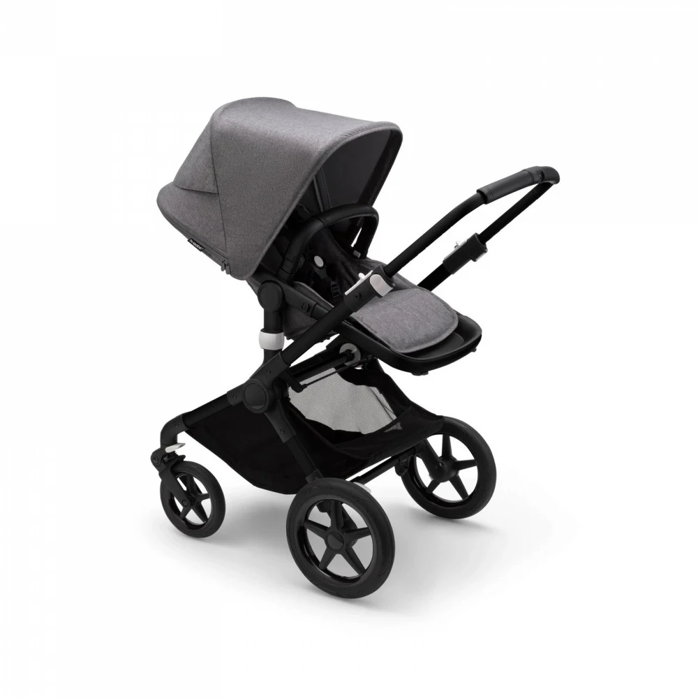 Bugaboo Pack Duo Poussette Fox 3 Complète Châssis Noir Gris Chiné 4 Bugaboo Pack Duo Poussette Fox 3 Complète Châssis Noir Gris Chiné – Image 4