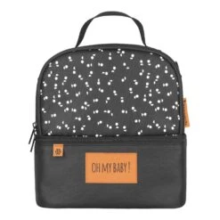 Badabulle Sac Isotherme Repas 2 Compartiments Noir