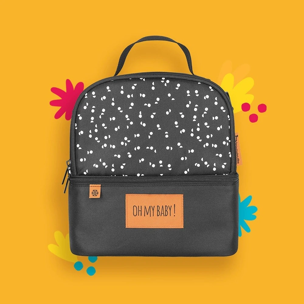 Badabulle Sac Isotherme Repas 2 Compartiments Noir 11 Badabulle Sac Isotherme Repas 2 Compartiments Noir – Image 11
