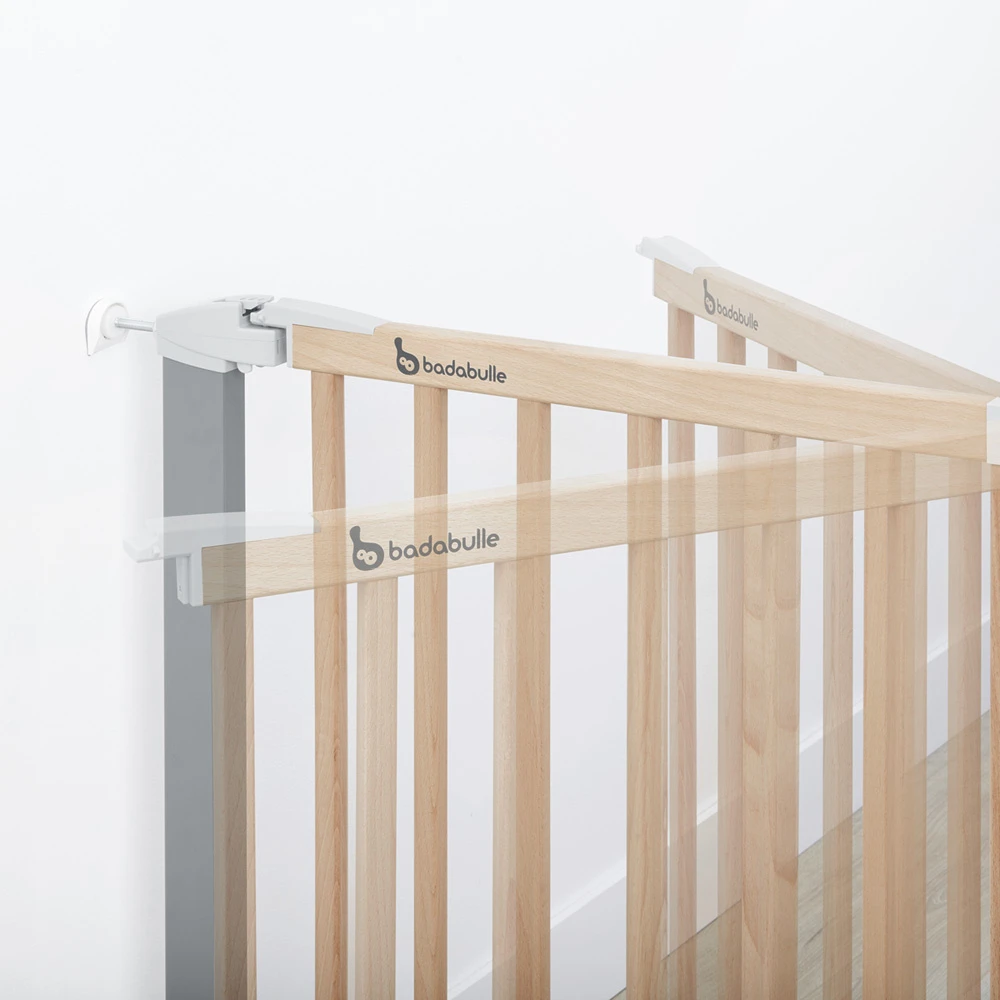 Badabulle Barrière De Sécurité Safe & Lock Bois Métal 73-81.5 Cm 3 Badabulle Barrière De Sécurité Safe & Lock Bois Métal 73-81.5 Cm – Image 3