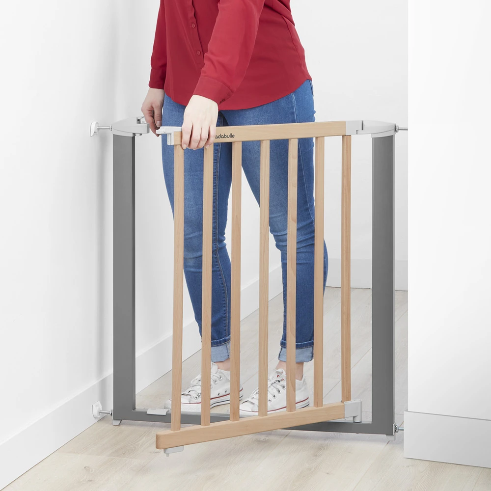 Badabulle Barrière De Sécurité Safe & Lock Bois Métal 73-81.5 Cm 4 Badabulle Barrière De Sécurité Safe & Lock Bois Métal 73-81.5 Cm – Image 4