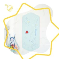 Badabulle Tapis De Bain Bébé Xxl Bleu 11 Badabulle Tapis De Bain Bébé Xxl Bleu -Allobébé ul090074245 5