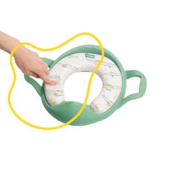 Badabulle Réducteur De Toilette Avec Poignées Vert 10 Badabulle Réducteur De Toilette Avec Poignées Vert -Allobébé ul090074306 4