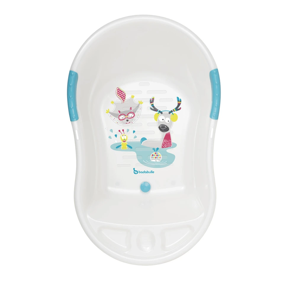 Badabulle Baignoire Bébé Ergo Ludique Blanche Montagne 1 Badabulle Baignoire Bébé Ergo Ludique Blanche Montagne