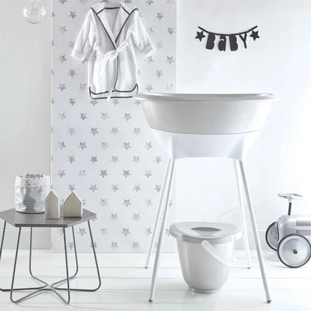 Luma Baignoire Bébé - Gris Clair 2 Luma Baignoire Bébé - Gris Clair – Image 2
