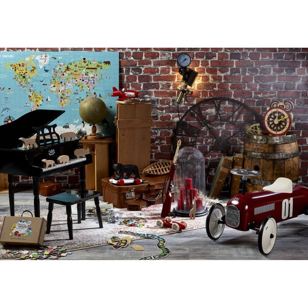 Vilac Porteur Voiture Vintage Bordeaux 5 Vilac Porteur Voiture Vintage Bordeaux – Image 5