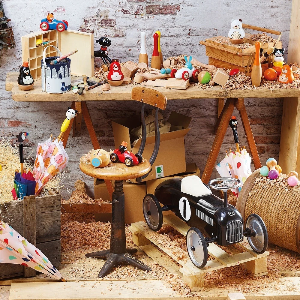 Vilac Porteur Bébé Voiture Vintage Noir 4 Vilac Porteur Bébé Voiture Vintage Noir – Image 4