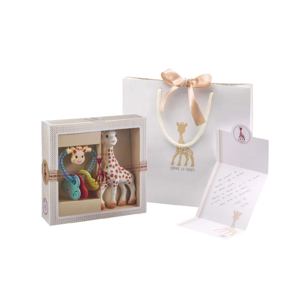 Coffret Naissance Prêt à Offrir Sophie La Girafe Et Hochet Coeur 1 Coffret Naissance Prêt à Offrir Sophie La Girafe Et Hochet Coeur