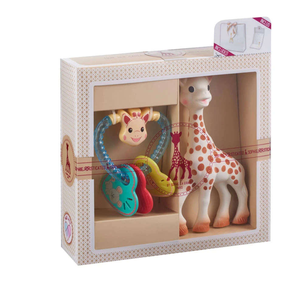 Coffret Naissance Prêt à Offrir Sophie La Girafe Et Hochet Coeur 2 Coffret Naissance Prêt à Offrir Sophie La Girafe Et Hochet Coeur – Image 2