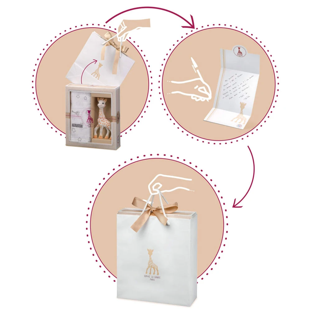 Coffret Naissance Prêt à Offrir Sophie La Girafe Et Hochet Coeur 4 Coffret Naissance Prêt à Offrir Sophie La Girafe Et Hochet Coeur – Image 4